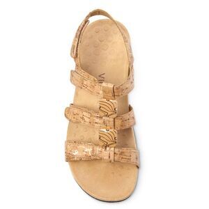 Vionic amber adjustable gold cork sandals